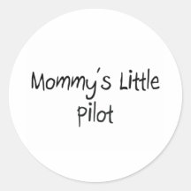 Mommys Little Pilot Sticker