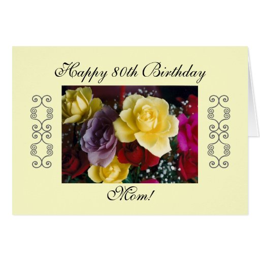 Mum's 80th birthday Zazzle