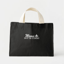 Moms Drive the Economy Canvas Bag
