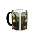Mona Lisa (aka La Gioconda) by Leonardo da Vinci mugs