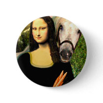Mona Lisa and her Arabian Horse Pin