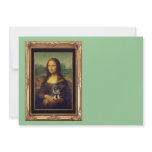 Mona Lisa and Her Rottweiler invitations
