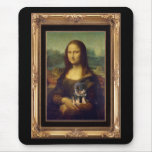 Mona Lisa and Her Rottweiler mousepads