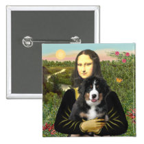 Mona Lisa - Bernese Mt Dog Puppy buttons
