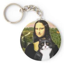 Mona Lisa - black and white cat