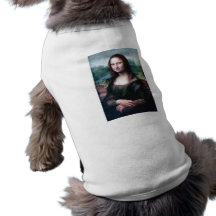 Mona Lisa by Leonardo Da Vinci Doggie Tshirt