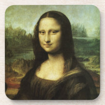Mona Lisa by Leonardo da Vinci Vintage Renaissance Coaster