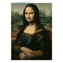 Mona Lisa, c.1503-6 Greeting Cards