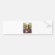 Mona Lisa Chef Bumper Stickers