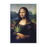 Mona Lisa cornnabis Post Cards