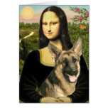 Mona Lisa - German Shepherd 2 Greeting Card
