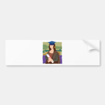 Mona Lisa Graduate Bumper Stickers