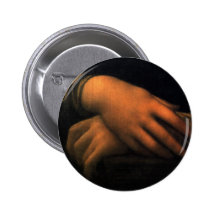 Mona Lisa - hands Button