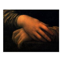 Mona Lisa - hands Postcard