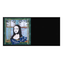 Mona Lisa in the Country Customized Photo Card