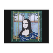 Mona Lisa in the Country Postcards