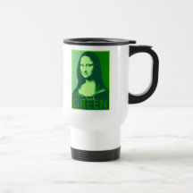 Mona Lisa is Green Coffee Mug