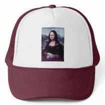 Mona Lisa (La Giaconda)  By Leonardo Da Vinci (Bes Trucker Hats