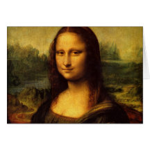 Mona Lisa Leonardo da Vinci Portrait Famous Smile Cards
