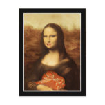 Mona Lisa Likes Valentine's Candy Postcard