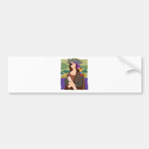 Mona Lisa Pirate Bumper Stickers