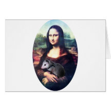 Mona Lisa Possum Greeting Card