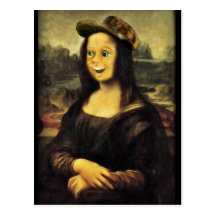 Mona Lisa, Put on a Happy Face Post Card