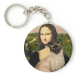 Mona Lisa - Seal Point Siamese cat keychains