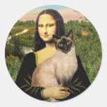 Mona Lisa - Seal Point Siamese cat Stickers