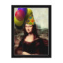 Mona Lisa Wearing Party Hat (Add Your Text) Postcards
