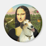 Mona Lisa's Borzoi Refrigerator Magnets