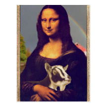 Mona Lisa's Goat Postcard