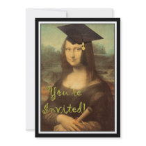 Mona Lisa's Graduation Day Invitations
