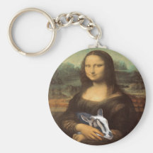 Mona Lisa's Secret Goat Passion Keychain