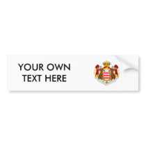 Monaco Coat of Arms Bumper Sticker