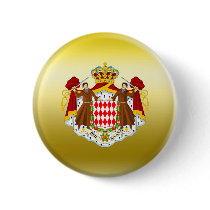 Monaco Coat of Arms Pinback Buttons