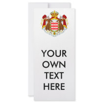 Monaco Coat of Arms Rack Card