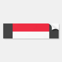 Monaco Flag Bumper Sticker