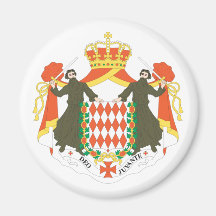 Monaco Flag Fridge Magnet
