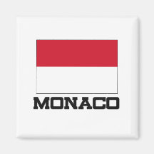 Monaco Flag Fridge Magnets