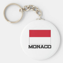 Monaco Flag Key Chains