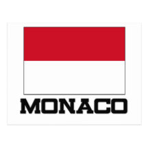 Monaco Flag Postcards
