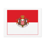 Monaco Flag w COA (light) Postcard