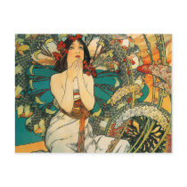 Monaco Monte Carlo Alphonse Mucha Postcard