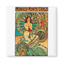 Monaco Monte Carlo Art Nouveau Refrigerator Magnet