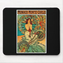 Monaco Monte Carlo Art Nouveau Mouse Pad