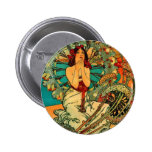 Monaco Monte Carlo Art Nouveau Pinback Button