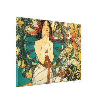 Monaco Monte Carlo by Alphonse Mucha Gallery Wrapped Canvas