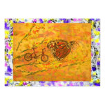 monarch butterfly and bicycle drip business cards