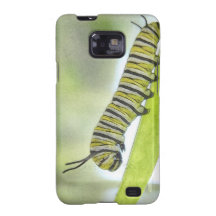 Monarch Butterfly Caterpillar Exploring A Milkweed Samsung Galaxy S Cases